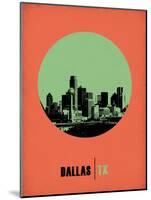 Dallas Circle Poster 2-NaxArt-Mounted Art Print