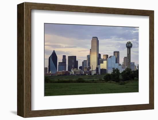 Dallas City Skyline and the Reunion Tower, Texas, United States of America, North America-Gavin-Framed Photographic Print