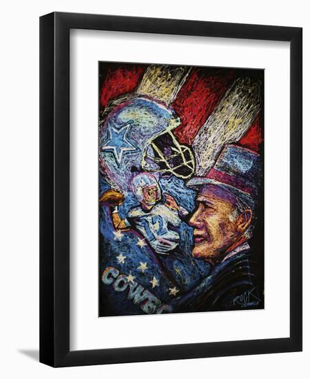 Dallas Cowboys 001-Rock Demarco-Framed Giclee Print