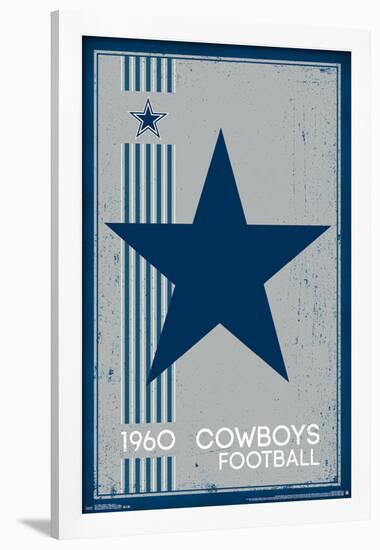 Dallas Cowboys - Retro Logo 14-null-Framed Poster