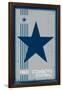 Dallas Cowboys - Retro Logo 14-null-Framed Poster