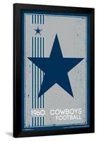 Dallas Cowboys - Retro Logo 14-null-Framed Poster