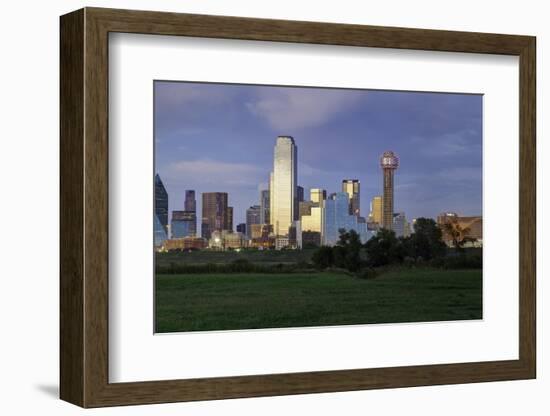 Dallas Cty Skyline and the Reunion Tower, Texas, United States of America, North America-Gavin-Framed Photographic Print