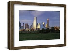 Dallas Cty Skyline and the Reunion Tower, Texas, United States of America, North America-Gavin-Framed Photographic Print