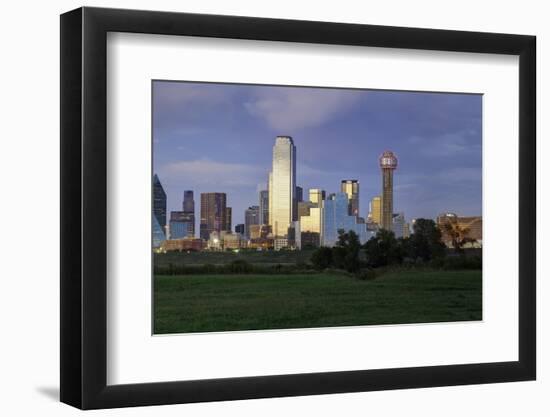 Dallas Cty Skyline and the Reunion Tower, Texas, United States of America, North America-Gavin-Framed Photographic Print