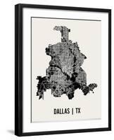 Dallas Map Art Print-null-Framed Art Print