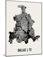 Dallas Map Art Print-null-Mounted Art Print