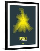 Dallas Radiant Map 1-NaxArt-Framed Art Print