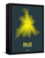 Dallas Radiant Map 1-NaxArt-Framed Stretched Canvas