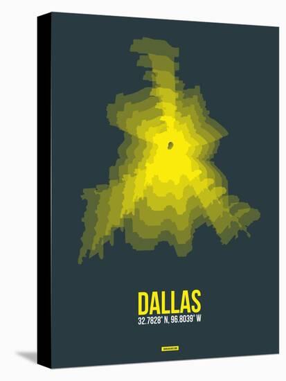 Dallas Radiant Map 1-NaxArt-Stretched Canvas