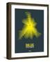 Dallas Radiant Map 1-NaxArt-Framed Art Print