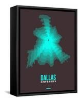 Dallas Radiant Map 2-NaxArt-Framed Stretched Canvas