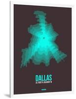 Dallas Radiant Map 2-NaxArt-Framed Art Print