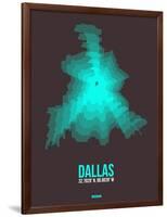 Dallas Radiant Map 2-NaxArt-Framed Art Print