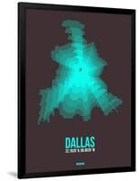 Dallas Radiant Map 2-NaxArt-Framed Art Print