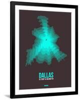 Dallas Radiant Map 2-NaxArt-Framed Art Print