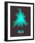 Dallas Radiant Map 2-NaxArt-Framed Art Print