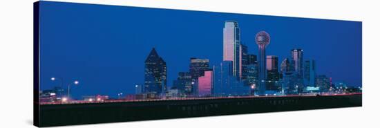 Dallas Skyline at Dusk I-null-Stretched Canvas