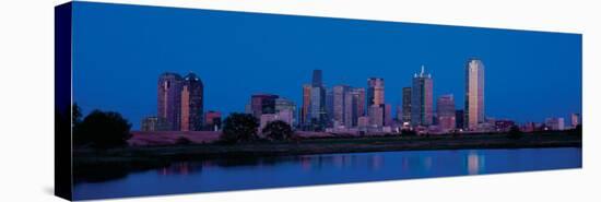 Dallas Skyline at Dusk II-null-Stretched Canvas