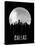 Dallas Skyline Black-null-Stretched Canvas