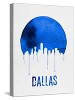 Dallas Skyline Blue-null-Stretched Canvas