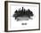 Dallas Skyline Brush Stroke - Black II-NaxArt-Framed Art Print