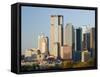 Dallas Skyline, Dallas, Texas, USA-Walter Bibikow-Framed Stretched Canvas