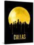 Dallas Skyline Yellow-null-Stretched Canvas