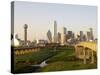 Dallas Skyline-Dana Hoff-Stretched Canvas