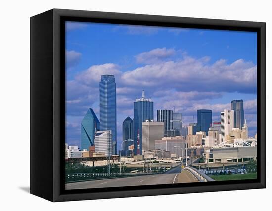 Dallas Skyline-Murat Taner-Framed Stretched Canvas