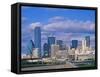 Dallas Skyline-Murat Taner-Framed Stretched Canvas