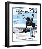 Dallas Story North American Ad-null-Framed Art Print