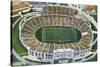 Dallas, Texas - Aerial View of the Cotton Bowl Stadium, c.1941-Lantern Press-Stretched Canvas