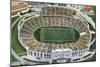 Dallas, Texas - Aerial View of the Cotton Bowl Stadium, c.1941-Lantern Press-Mounted Art Print