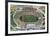 Dallas, Texas - Aerial View of the Cotton Bowl Stadium, c.1941-Lantern Press-Framed Premium Giclee Print