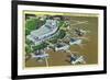 Dallas, Texas - Landed Planes on Love Field View-Lantern Press-Framed Premium Giclee Print