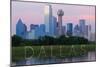 Dallas, Texas - Skyline at Sunrise-Lantern Press-Mounted Art Print