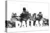 Dallas Texas Skyline BG 2-Marlene Watson-Stretched Canvas