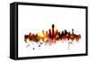 Dallas Texas Skyline-Michael Tompsett-Framed Stretched Canvas