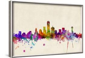 Dallas Texas Skyline-Michael Tompsett-Framed Art Print