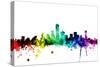 Dallas Texas Skyline-Michael Tompsett-Stretched Canvas