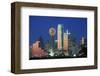 Dallas TX Skyline At Night-null-Framed Art Print