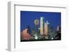 Dallas TX Skyline At Night-null-Framed Art Print