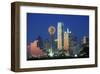 Dallas TX Skyline At Night-null-Framed Art Print