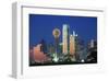 Dallas TX Skyline At Night-null-Framed Art Print