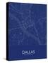 Dallas, United States of America Blue Map-null-Stretched Canvas