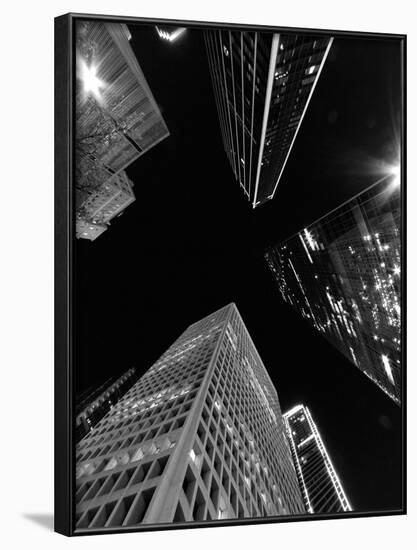 Dallas Up Bw-John Gusky-Framed Photographic Print