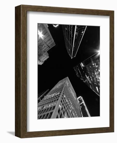 Dallas Up Bw-John Gusky-Framed Photographic Print