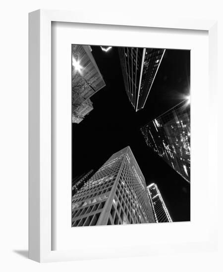 Dallas Up Bw-John Gusky-Framed Photographic Print