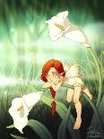 Confiding in Lilies-Dalliann-Giclee Print